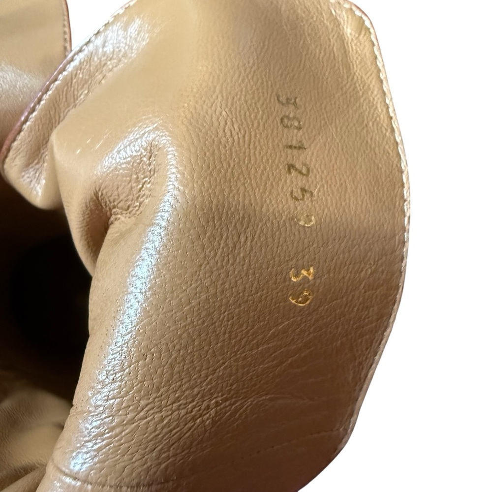 Gucci Abigail Suede Ankle Boots Rust Orange Ankle Straps EU 39 US 9 - Picture 12 of 16